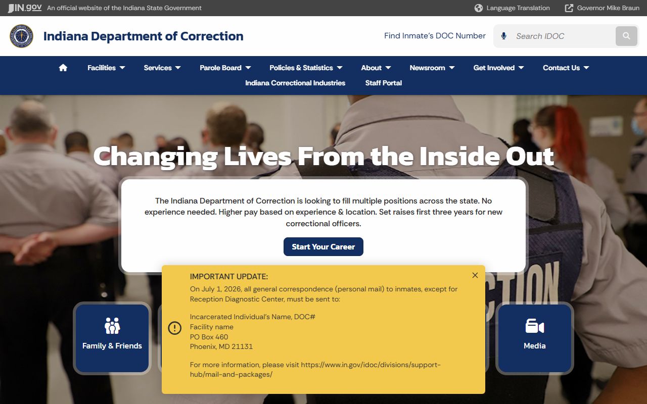 Vigo County arrest records Indiana Department of Correction