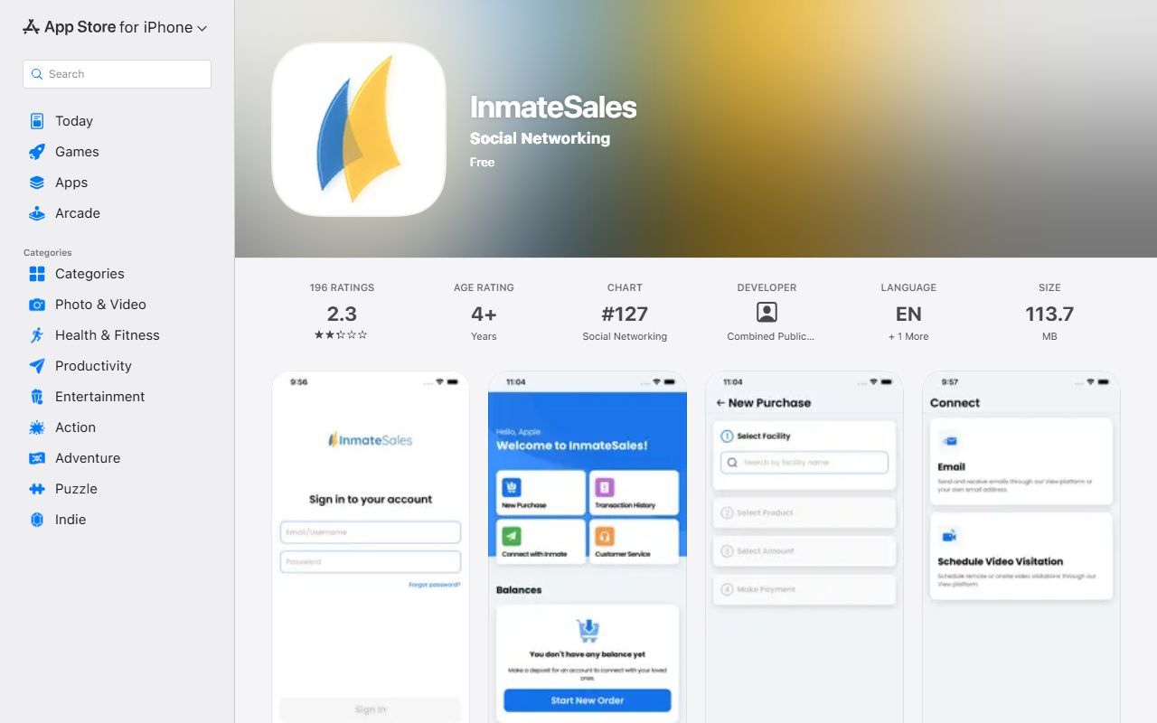 Vigo County court records related inmate communication app Apple